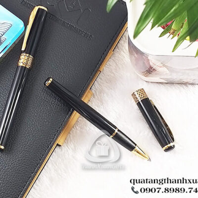 Bút Kim Loại Đóng Nắp Eo Hoa Văn - RP68BK
