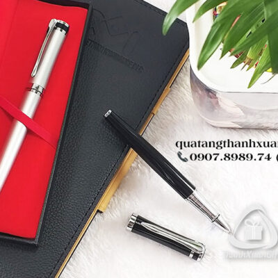 Bút Kim Loại Nắp Eo Phối Viền Bạc - RP3035BK