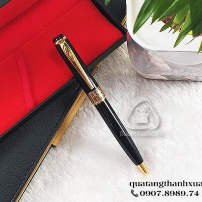 Bút Kim Loại Xoay Viền Eo Hoa Văn - BP68BK