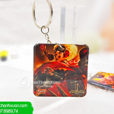 Mẫu Móc Khóa Đổ Keo Không Viền Giá Rẻ