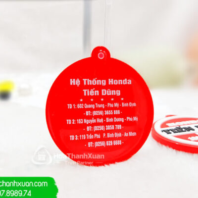 Mặt Sau Móc Khóa Cao Su Khuôn Hình Tròn