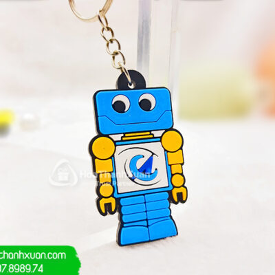 Móc Chìa Khóa Cao Su Khuôn Hình Robot