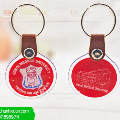 moc chia khoa do keo tron khoen da Móc Chìa Khóa Đổ Keo Tròn Khoen Da