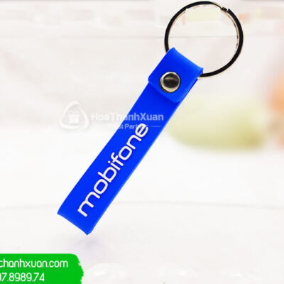 Móc Khóa Cao Su Khuôn Vòng Đeo Màu Xanh