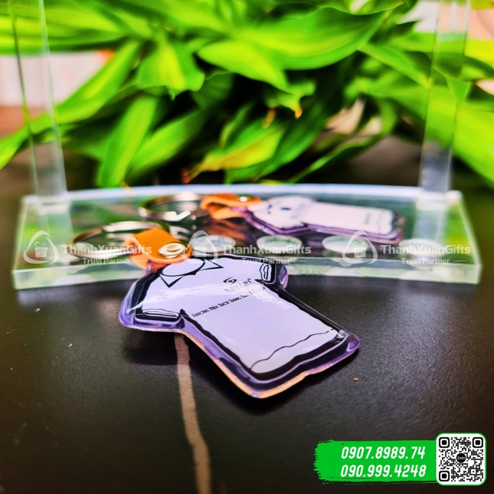 moc khoa do keo hinh cai ao mau so 01c Móc Khoá Đổ Keo Hình Cái Áo Mẫu Số 01C