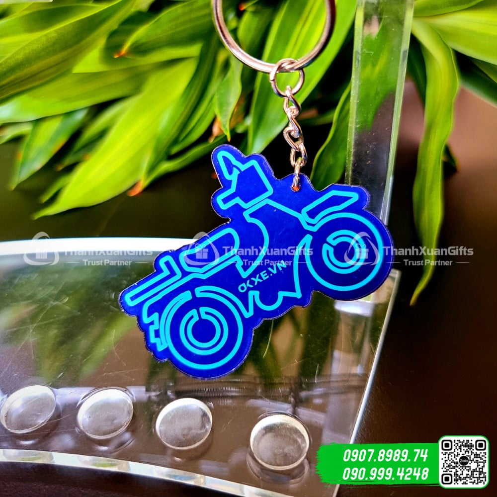 Móc Khóa Mica Hình Chiếc Xe Máy 01