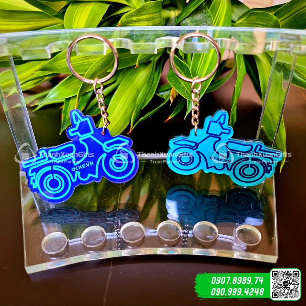 Móc Khóa Mica Hình Chiếc Xe Máy