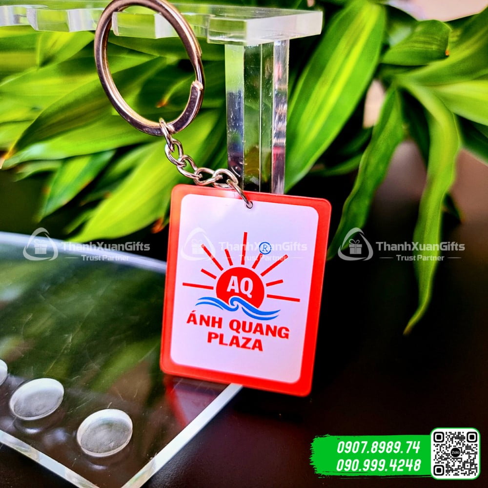 Móc Khóa Mica Hình Chữ Nhật Mẫu Số 01A