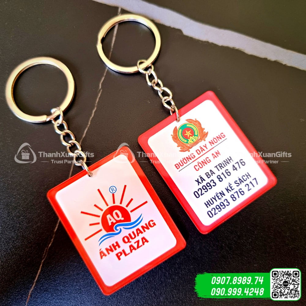 moc khoa mica hinh chu nhat mau so 01e Móc Khóa Mica Hình Chữ Nhật Mẫu Số 01E