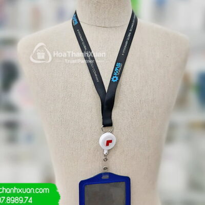 Dây Đeo Thẻ Có Móc Yoyo Rút Tròn - DD08C