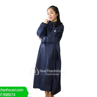 ao mua bit hong vai rang dong mau xanh Áo Mưa Bít Hông Vải Rạng Đông Màu Xanh