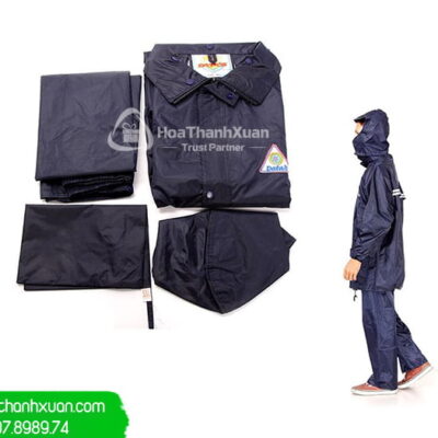 Áo Mưa Bộ Vải Dù Cao Cấp In Logo - AMB01