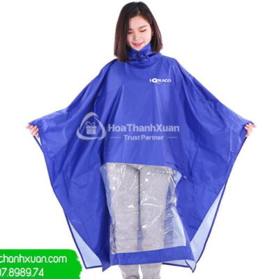 Áo Mưa Vải Dù Có Kính Đèn An Toàn