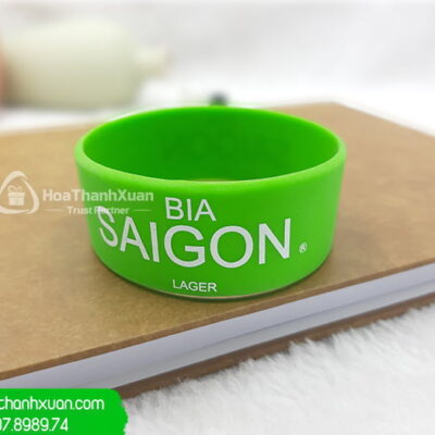 Vòng Tay Cao Su Bảng To In Bia Sài Gòn