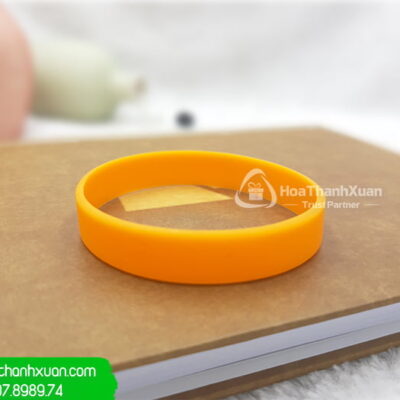 Vòng Tay Cao Su Trơn Màu Cam Giá Rẻ