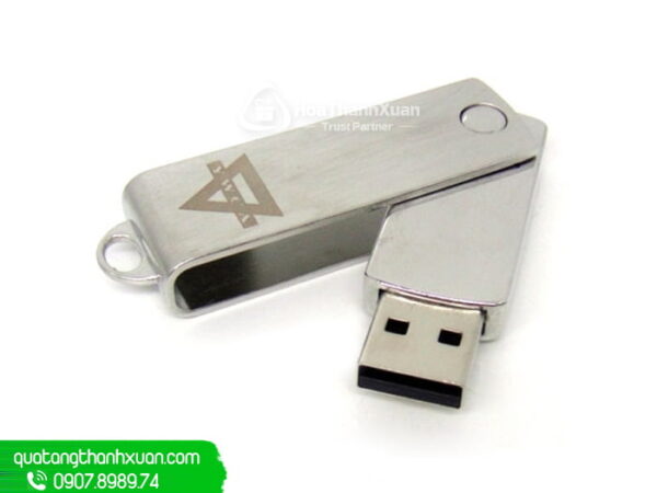 USB Kim Loại Thân Xoay Có Móc - UKL05
