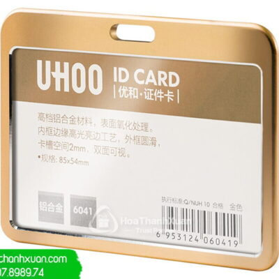 Bao Đựng Thẻ Kim Loại UHOO 6041 Xi Vàng