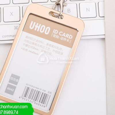 Bao Đựng Thẻ Kim Loại UHOO 6042 Xi Vàng