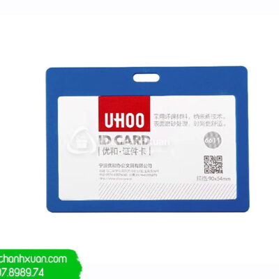 Bao Đựng Thẻ Nhựa UHOO 6611 Xanh Dương