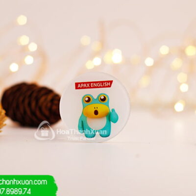 Huy Hiệu Mica In Logo Trường APAX ENGLISH 02