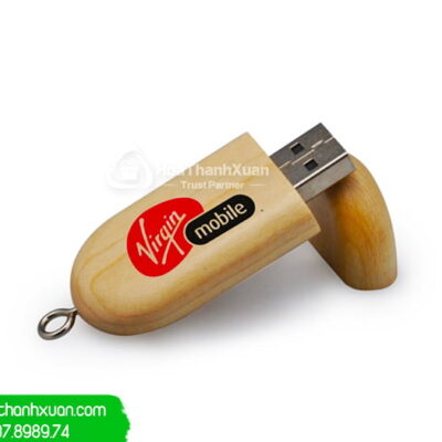 USB Vỏ Gỗ Hình Dạng Bánh Gạo - UVG03