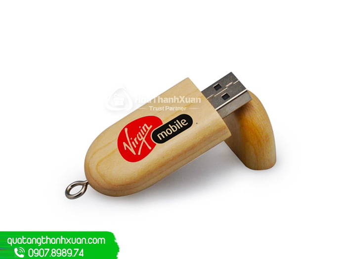 usb vo go hinh dang banh gao uvg03 USB Vỏ Gỗ Hình Dạng Bánh Gạo - UVG03