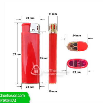 kich thuoc tong the bat lua nhua blhp Kích Thước Tổng Thể Bật Lửa Nhựa BLHP