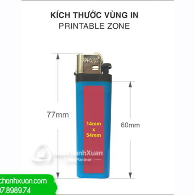 kich thuoc vung in logo bat lua nhua bltf3 Kích Thước Vùng In Logo Bật Lửa Nhựa BLTF3