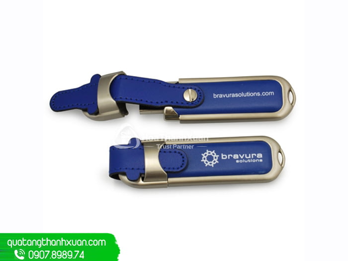 usb boc da cao cap in logo cty ubd02a USB Bọc Da Cao Cấp In Logo Cty - UBD02A