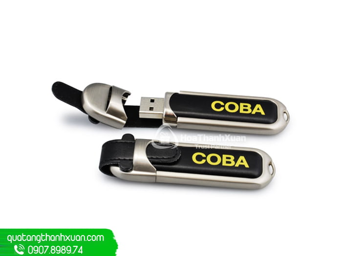 usb boc da cao cap in logo cty ubd02d USB Bọc Da Cao Cấp In Logo Cty - UBD02D