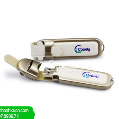 usb boc da cao cap in logo cty ubd02e USB Bọc Da Cao Cấp In Logo Cty - UBD02E
