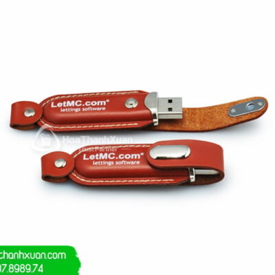 USB Bọc Da Cao Cấp In Logo Cty - UBD08