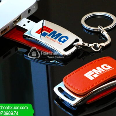 USB Bọc Da Cao Cấp In Logo Cty - UBD09A