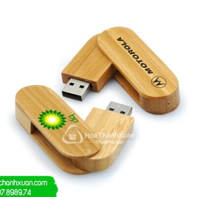 USB Vỏ Gỗ Dạng Thân Xoay Tròn - UVG06A