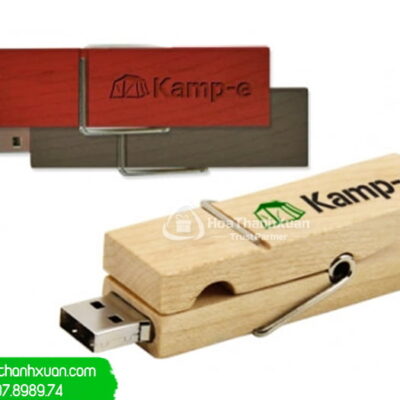 USB Vỏ Gỗ Hình Cái Kẹp Giấy - UVG10C
