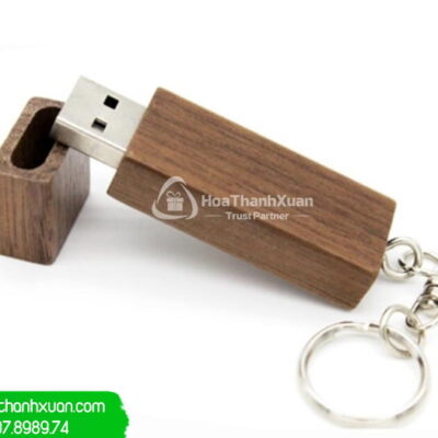 USB Vỏ Gỗ Hình Chữ Nhật Nhỏ - UVG05B