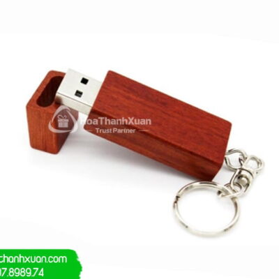 USB Vỏ Gỗ Hình Chữ Nhật Nhỏ - UVG05E