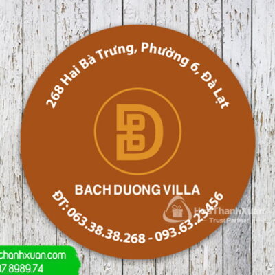 Lót Ly Giấy In Logo Giá Rẻ - LLG03