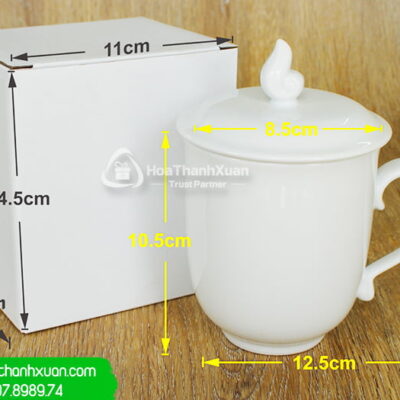 ly su mau don cao cap in logo ls01c Ly Sứ Mẫu Đơn Cao Cấp In Logo - LS01C