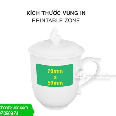 ly su mau don cao cap in logo ls01d Ly Sứ Mẫu Đơn Cao Cấp In Logo - LS01D