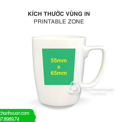 ly su vuong cao cap in logo ls05d Ly Sứ Vuông Cao Cấp In Logo - LS05D