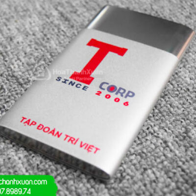 Pin Sạc Dự Phòng Kim Loại In Logo - PKL02B