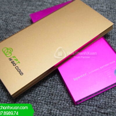 Pin Sạc Dự Phòng Kim Loại In Logo - PKL03A