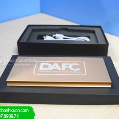 Pin Sạc Dự Phòng Kim Loại In Logo - PKL03BD