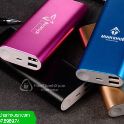 Pin Sạc Dự Phòng Kim Loại In Logo - PKL08A