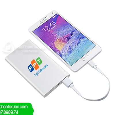 pin sac du phong kim loai in logo pkl09a Pin Sạc Dự Phòng Kim Loại In Logo - PKL09A