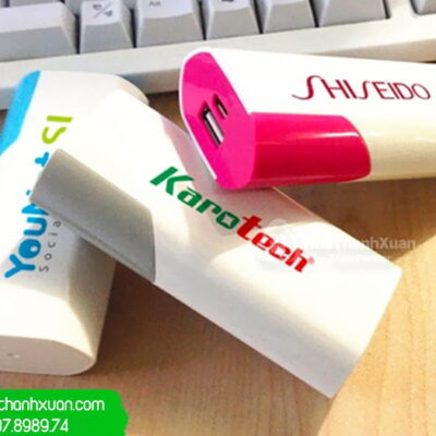 pin sac du phong vo nhua in logo pvn02b Pin Sạc Dự Phòng Vỏ Nhựa In Logo - PVN02B