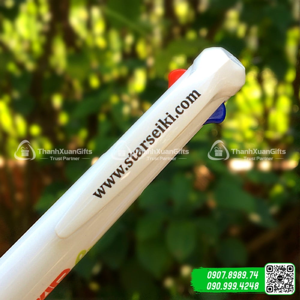 But bi nhua 3 ngoi SG 3132 cai but Bút bi nhựa 3 ngòi SG-3132 in cài bút