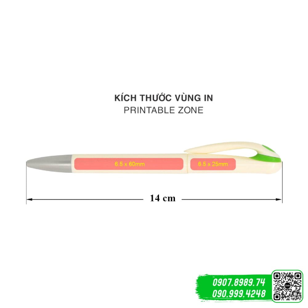 But bi nhua AP 201 kich thuoc Bút bi nhựa AP-201 kích thước