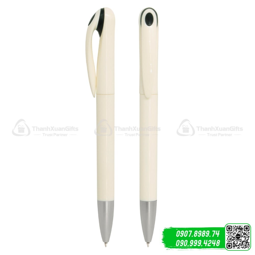 But bi nhua AP 201 trang den Bút bi nhựa AP-201 trắng đen